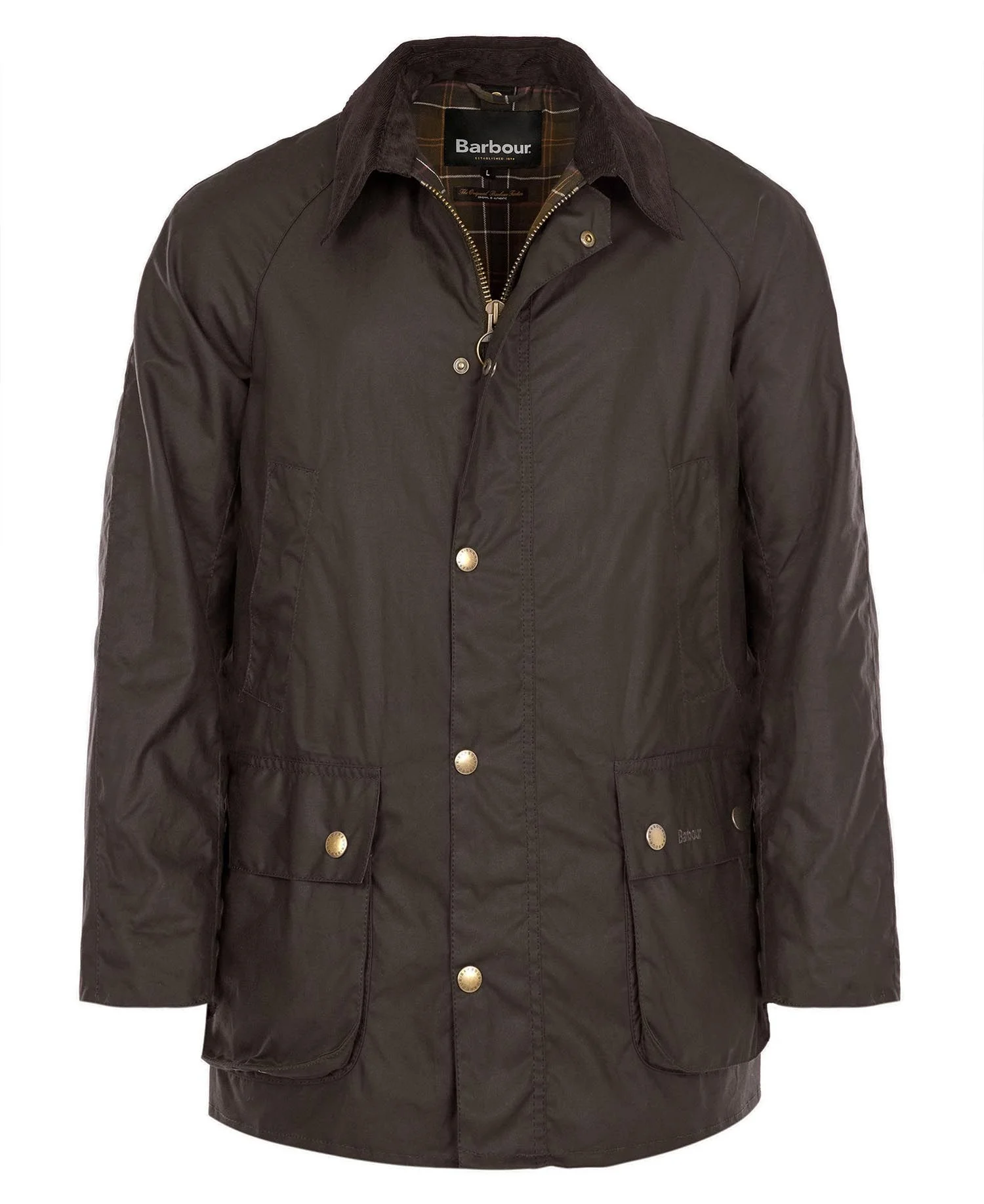 Barbour uomo giacca cotone cerato verde ASHBY - immagine 7
