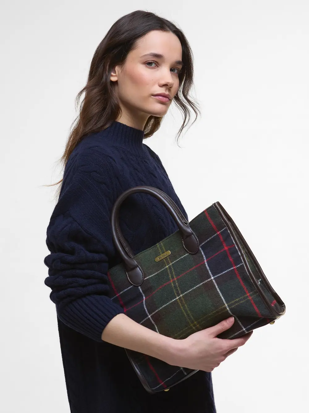 Barbour donna borsa tartan in lana BARRHILL - immagine 2