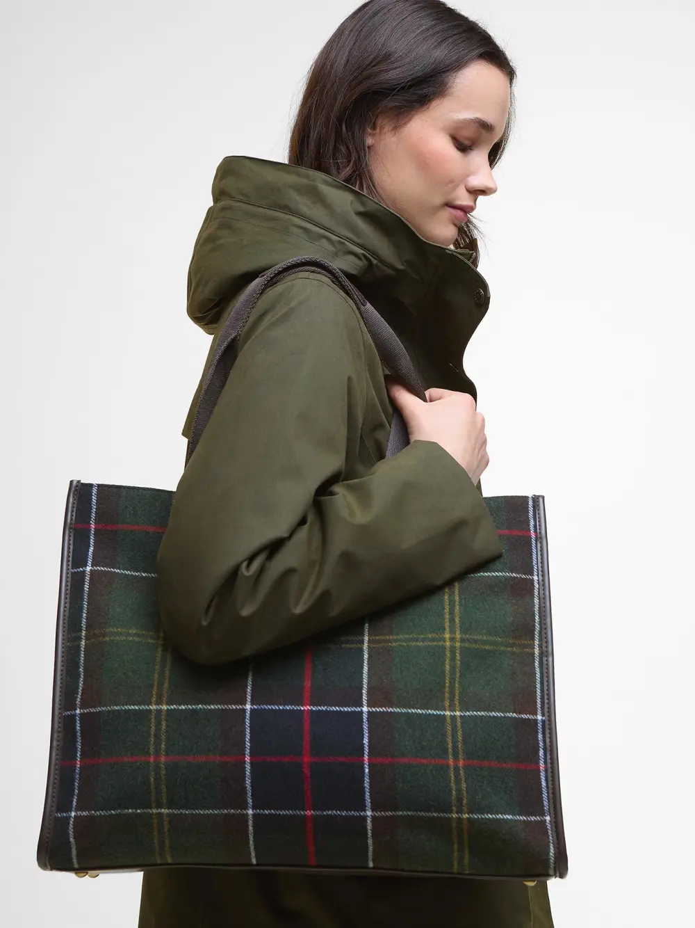 Barbour donna borsa tote tartan TURNBERRY - immagine 2