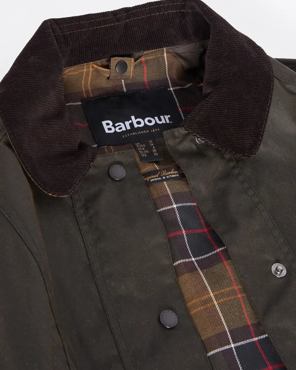 Barbour donna giacca cerata verde BEADNELL - immagine 9