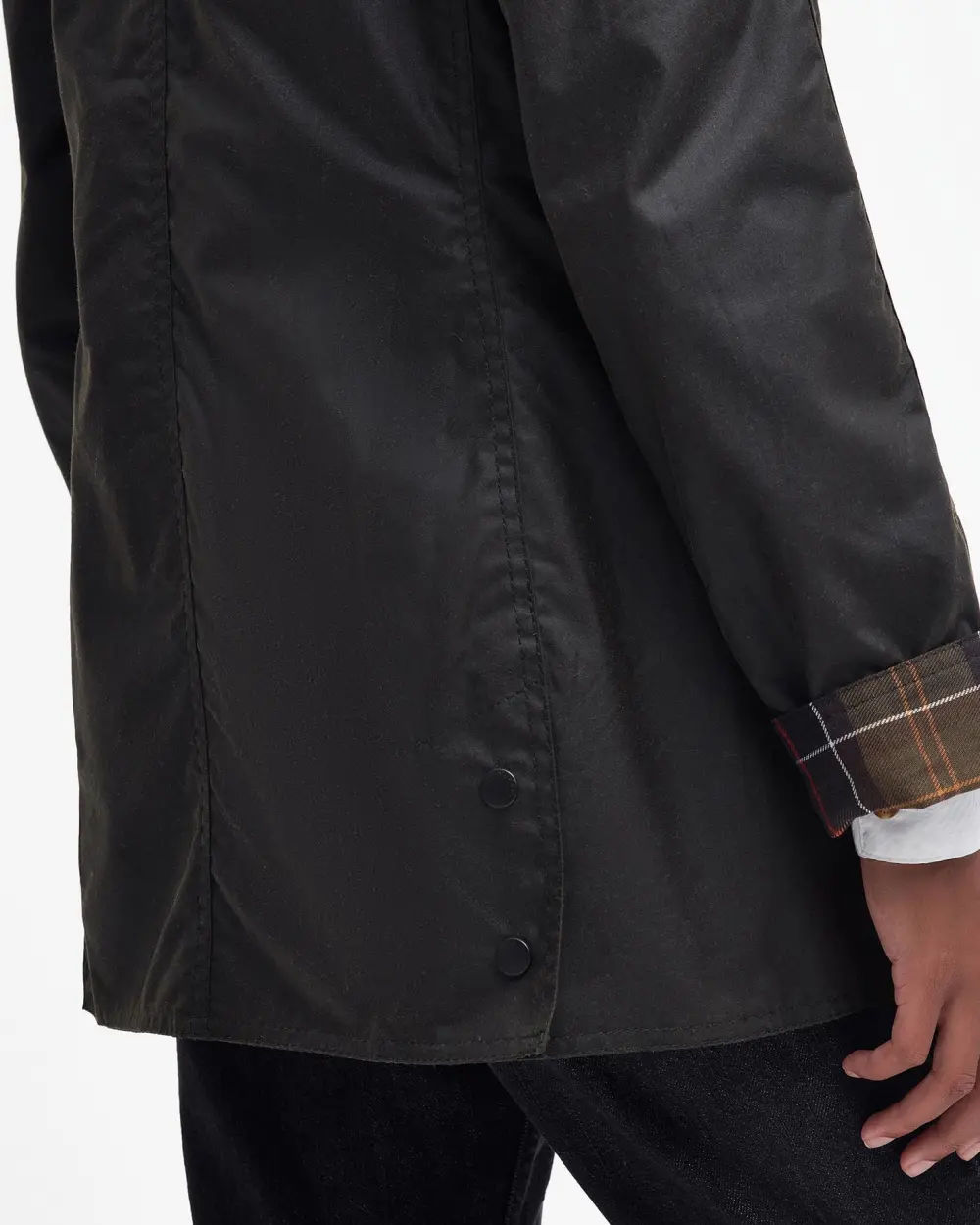 Barbour donna giacca cerata verde BEADNELL - immagine 5