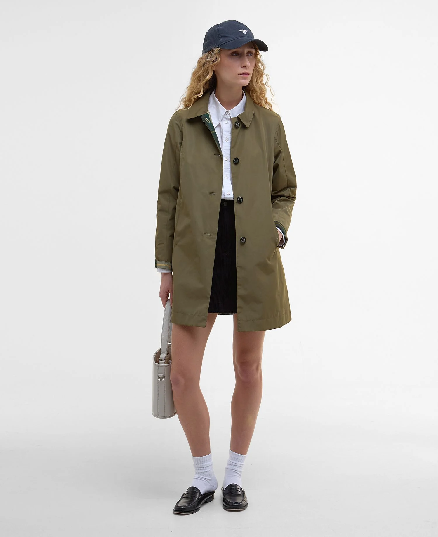 Barbour donna giacca impermeabile reversibile verde BABBITY - immagine 3