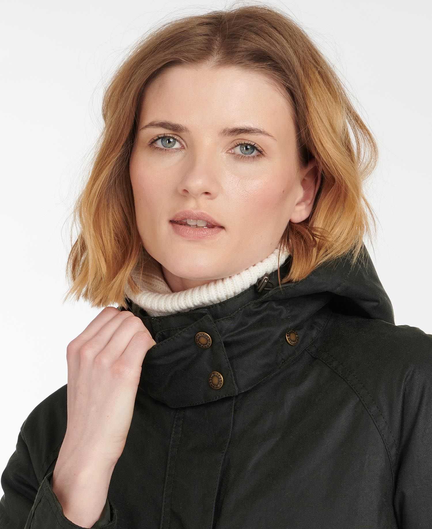 Barbour donna parka cerato verde CANNICH - immagine 3
