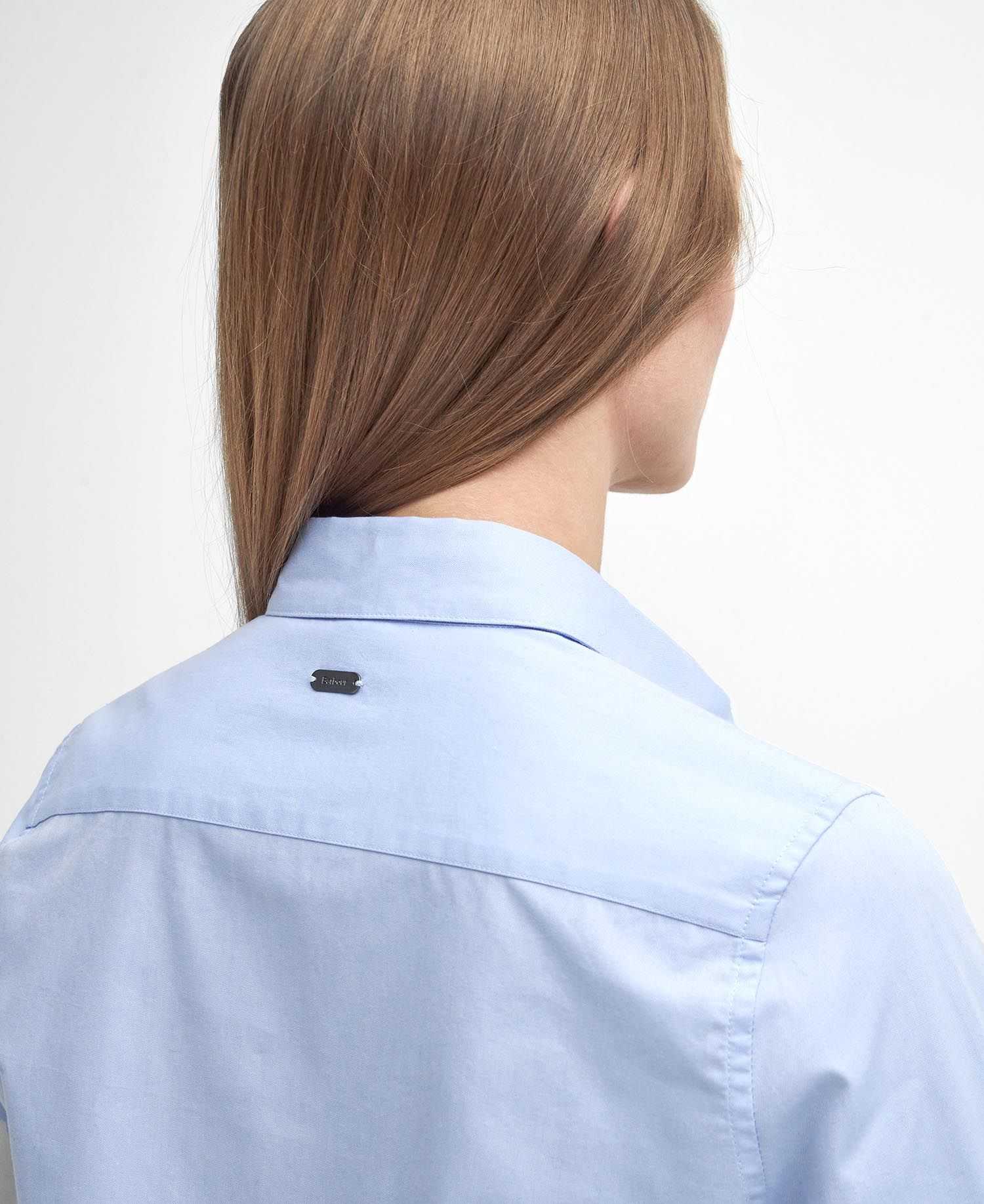 Barbour donna camicia in oxford azzurra DERWENT - immagine 4