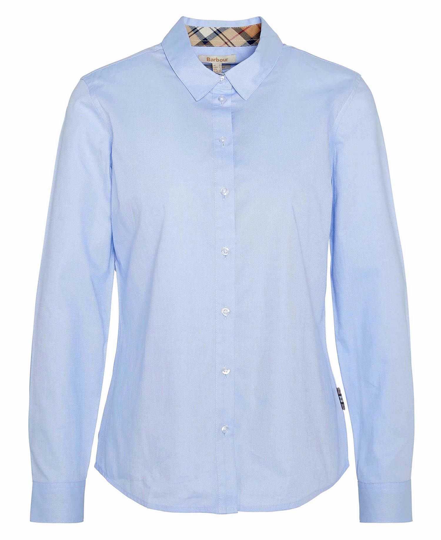Barbour donna camicia in oxford azzurra DERWENT - immagine 5