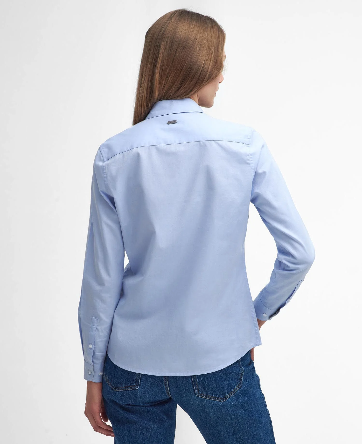 Barbour donna camicia in oxford azzurra DERWENT - immagine 3