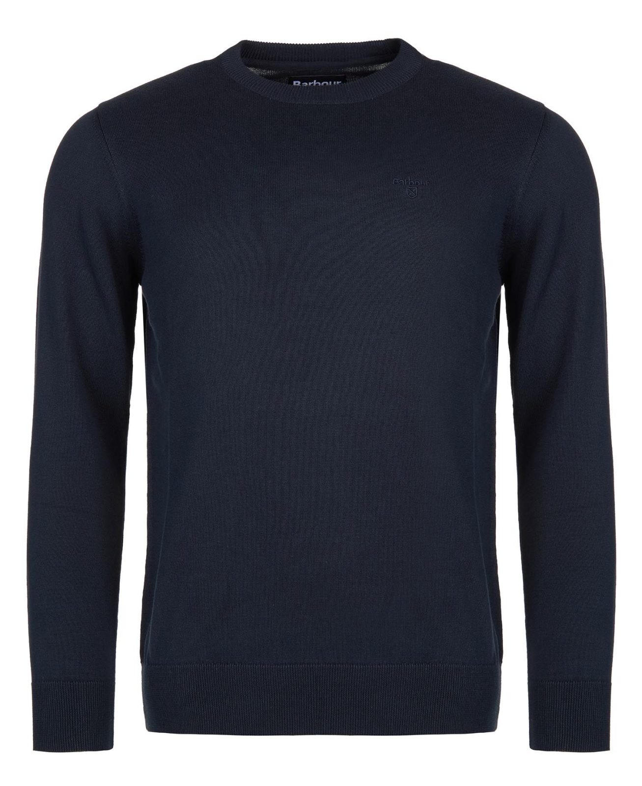 Barbour uomo maglia girocollo in cotone blu - immagine 3