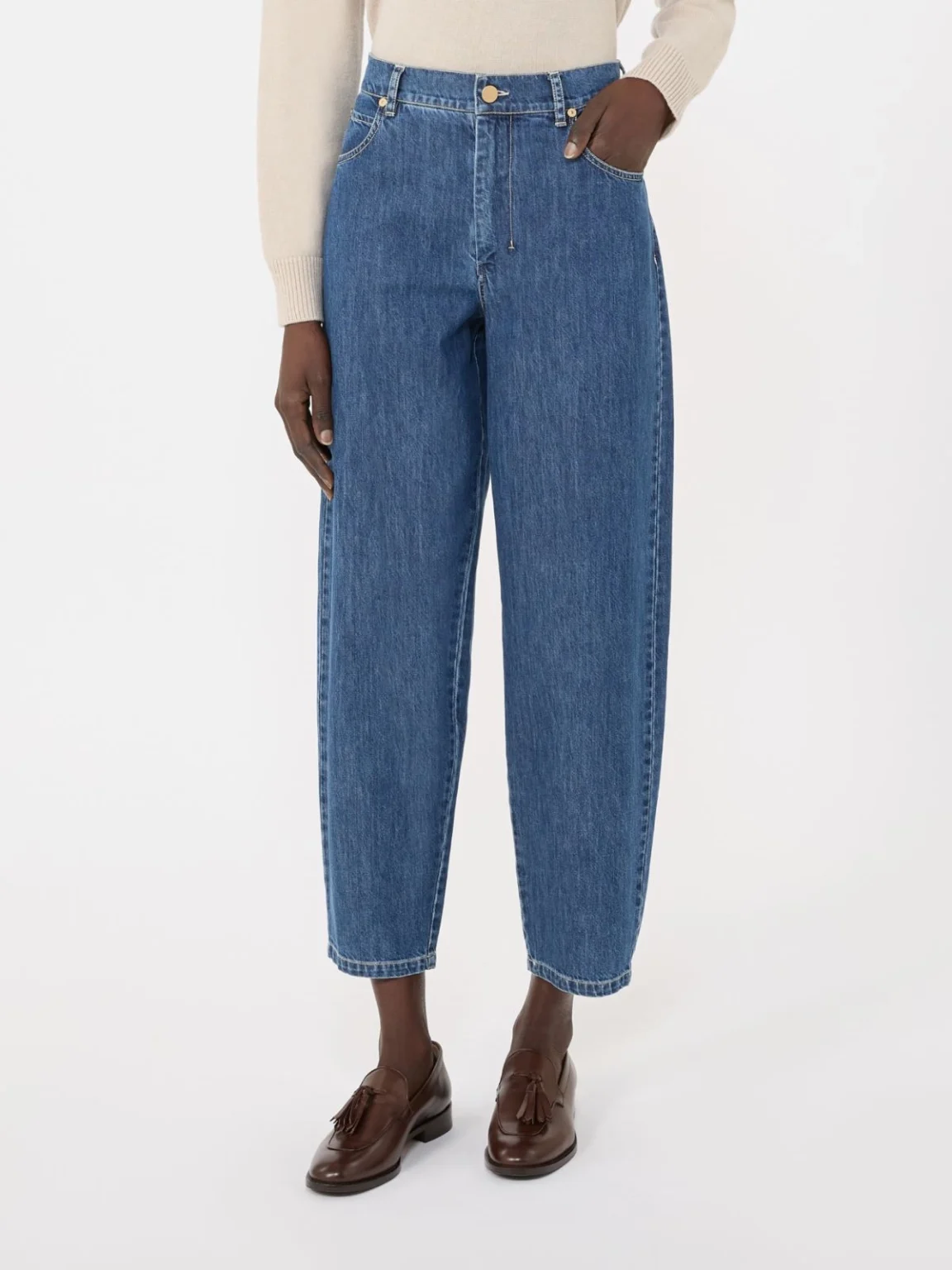 'S Max Mara donna jeans gamba a candela SMMASIA