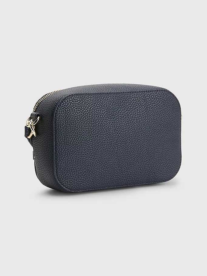 Tommy Hilfiger donna camera bag blu con monogramma - immagine 3
