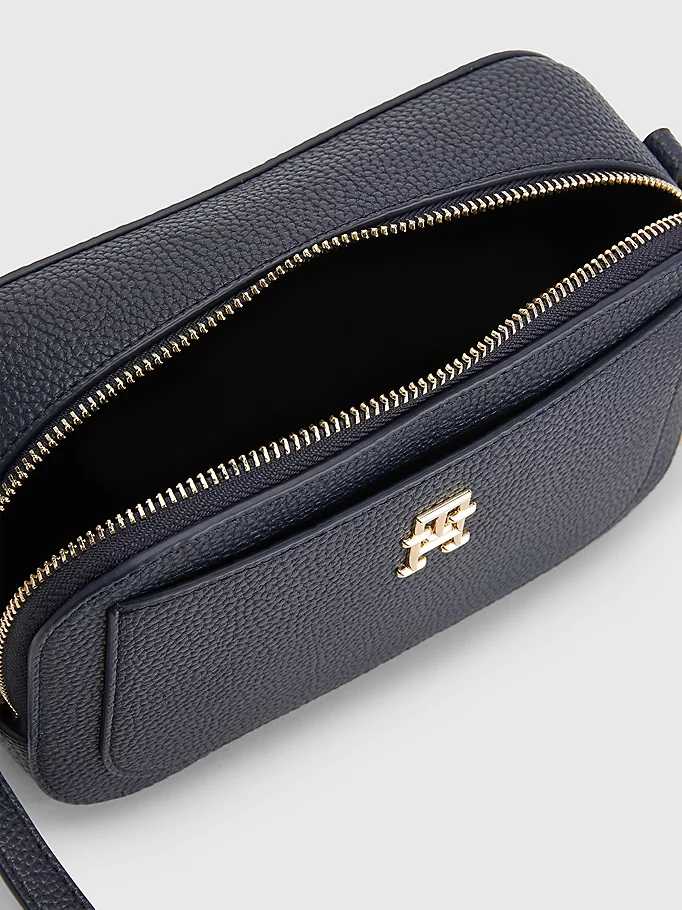 Tommy Hilfiger donna camera bag blu con monogramma - immagine 4