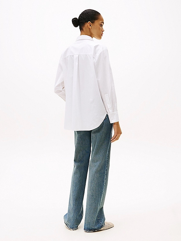 Tommy Hilfiger donna camicia oversize bianca - immagine 4