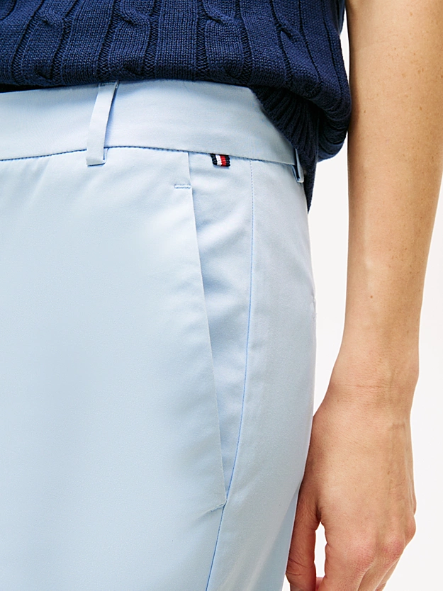 Tommy Hilfiger donna pantalone chino in cotone azzurri - immagine 2