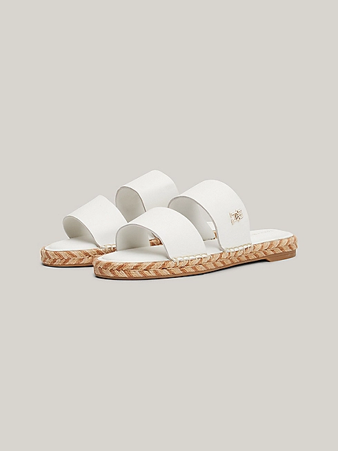 Tommy Hilfiger donna sandalo basso fondo espadrillas bianco - immagine 3