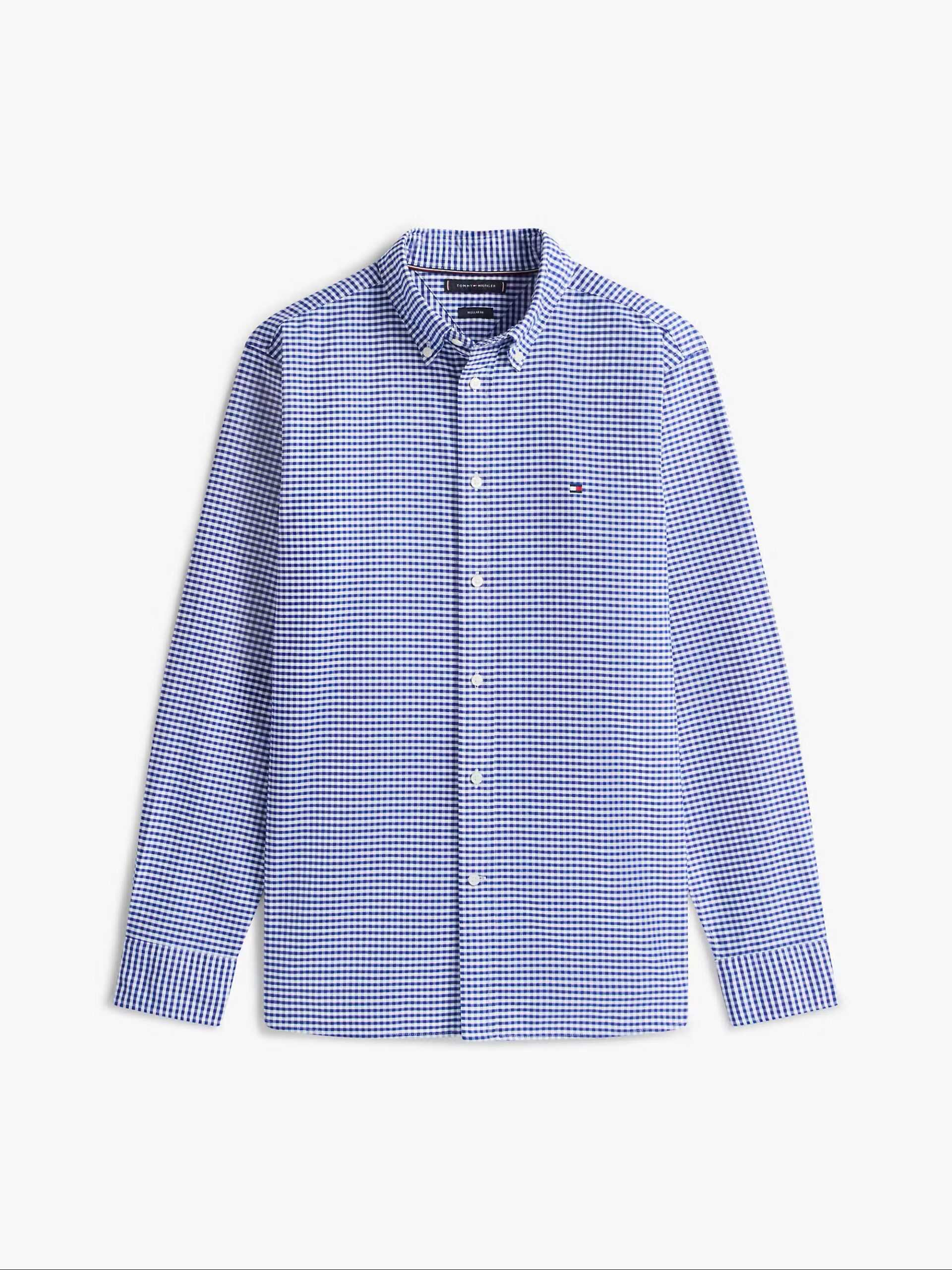Tommy Hilfiger uomo camicia oxford button down a quadri - immagine 5