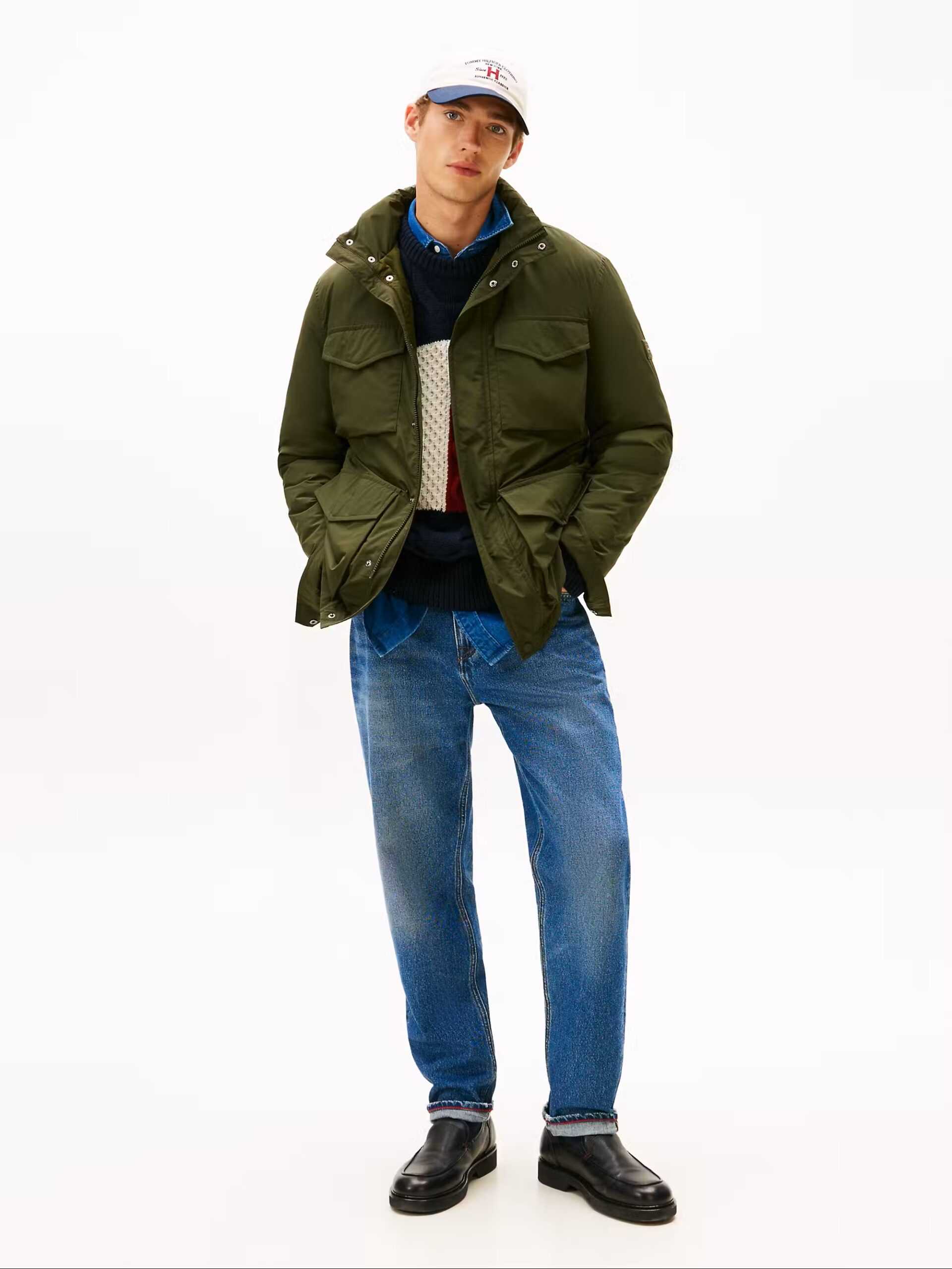 Tommy Hilfiger uomo field jacket imbottita verde - immagine 5