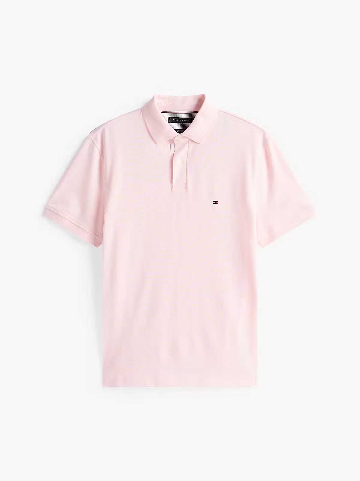 Tommy Hilfiger uomo polo 1985 rosa in piquet regular fit - immagine 5