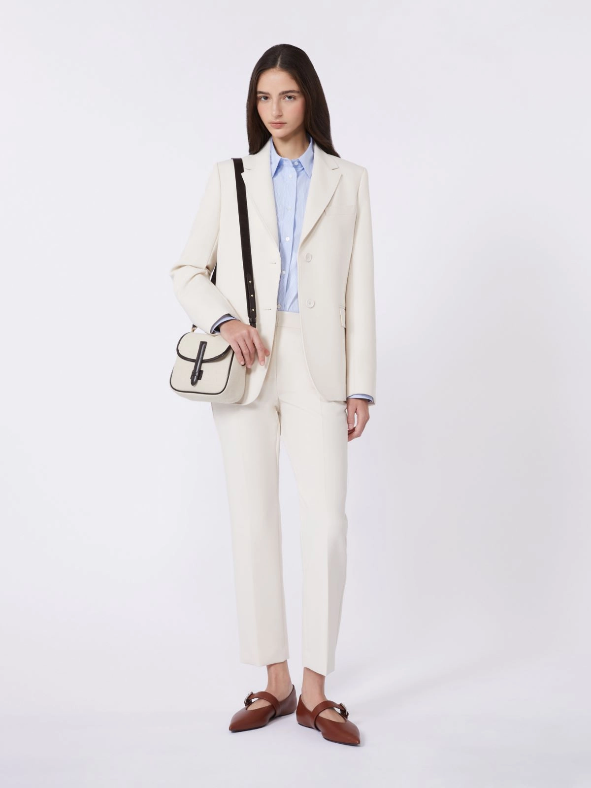 Weekend Max Mara donna giacca tailleur in viscosa intonaco WKDUVA - immagine 4