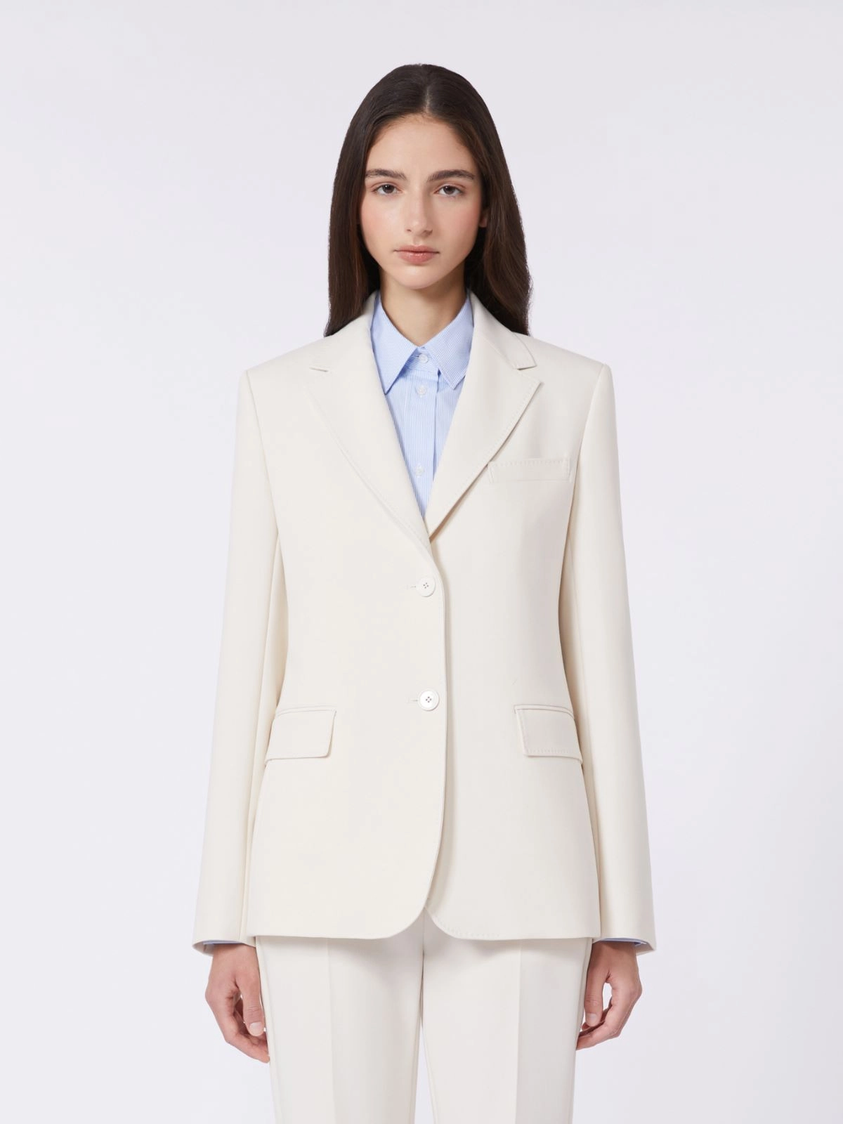 Weekend Max Mara donna giacca tailleur in viscosa intonaco WKDUVA