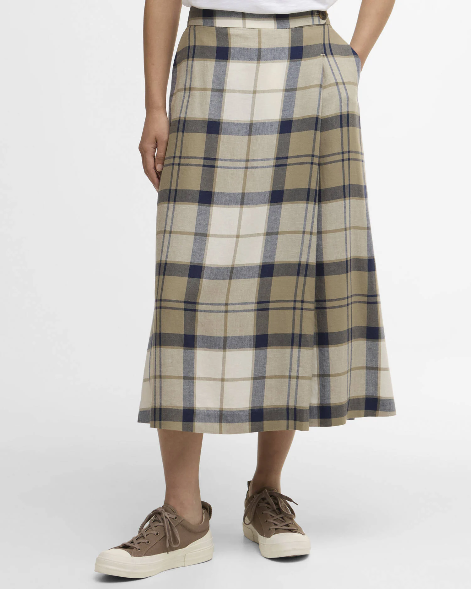 Barbour donna gonna midi tartan BALLINA