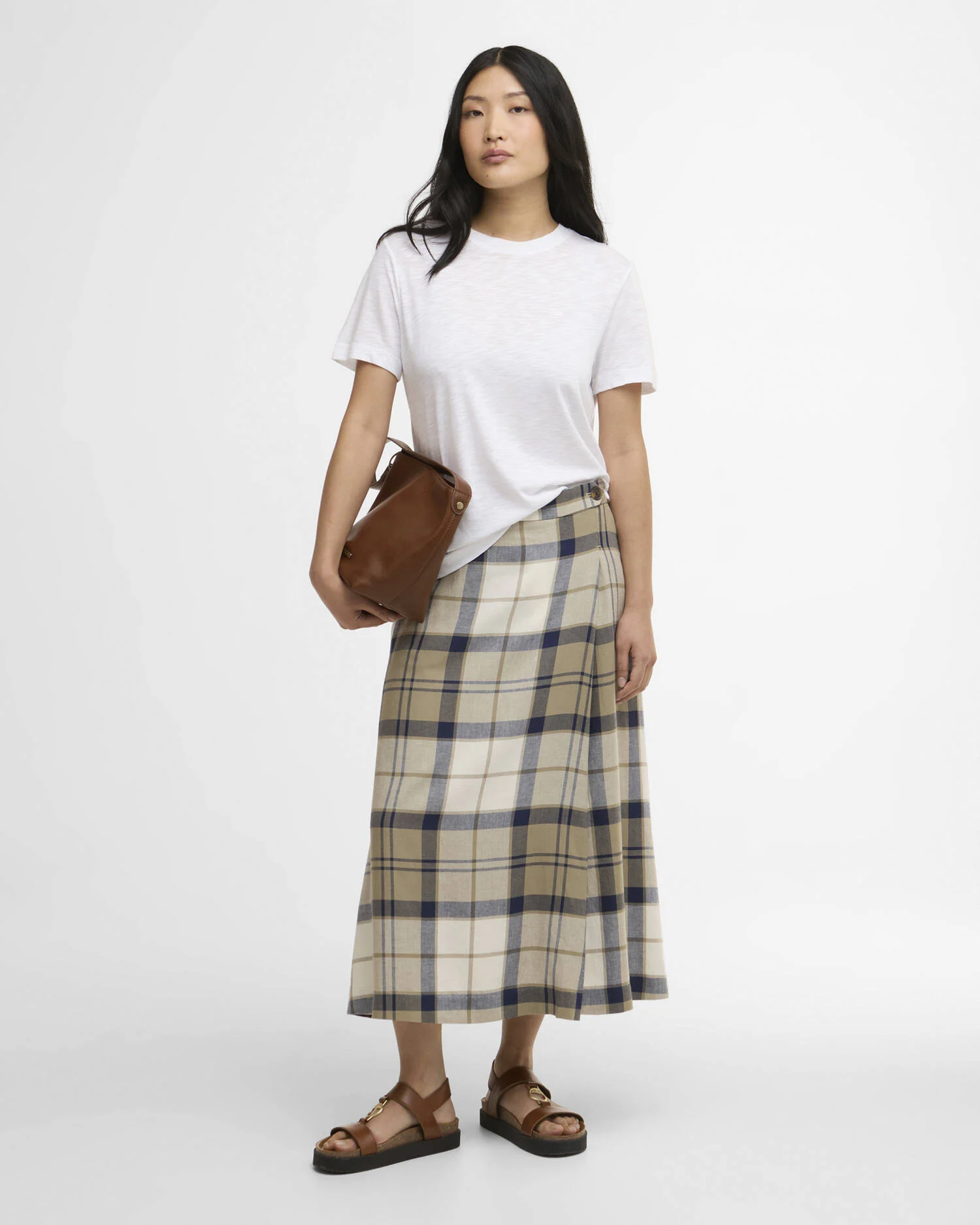 Barbour donna gonna midi tartan BALLINA - immagine 5