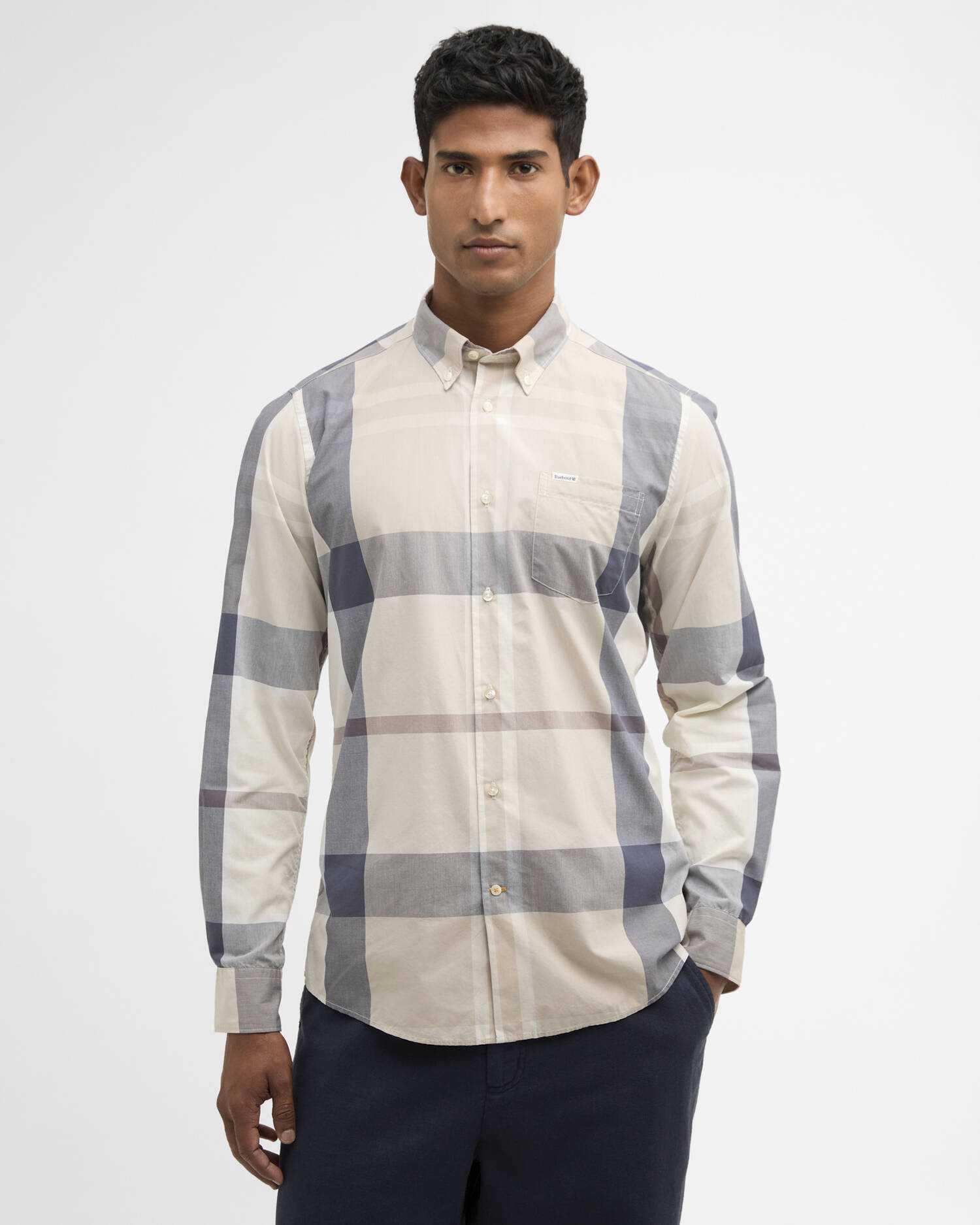 Barbour uomo camicia button down a quadri HARRIS