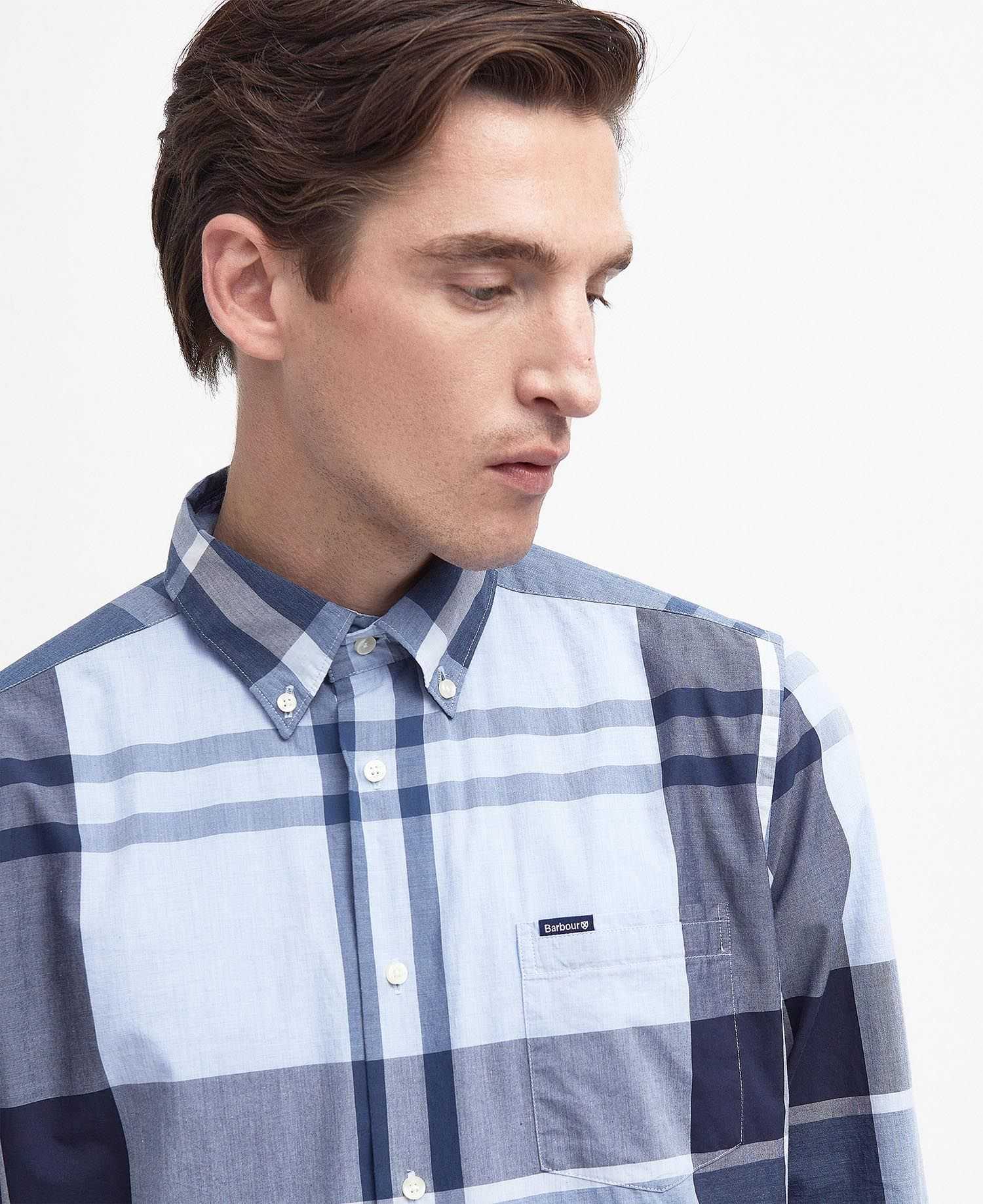 Barbour uomo camicia button down a quadri HARRIS - immagine 2
