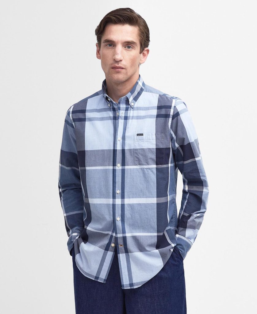 barbour uomo camicia harris button down tartan MSH5071 6