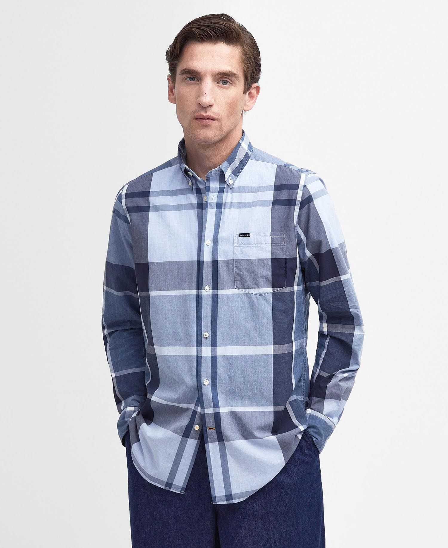 Barbour uomo camicia button down a quadri HARRIS