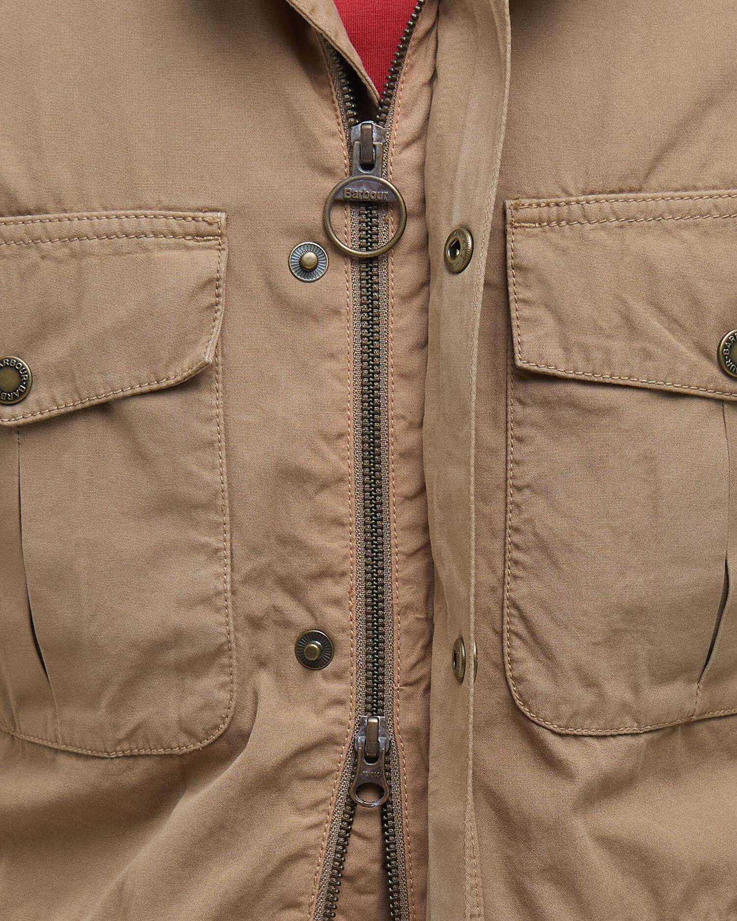 Barbour uomo gilet in cotone lavato beige CORBRIDGE - immagine 2