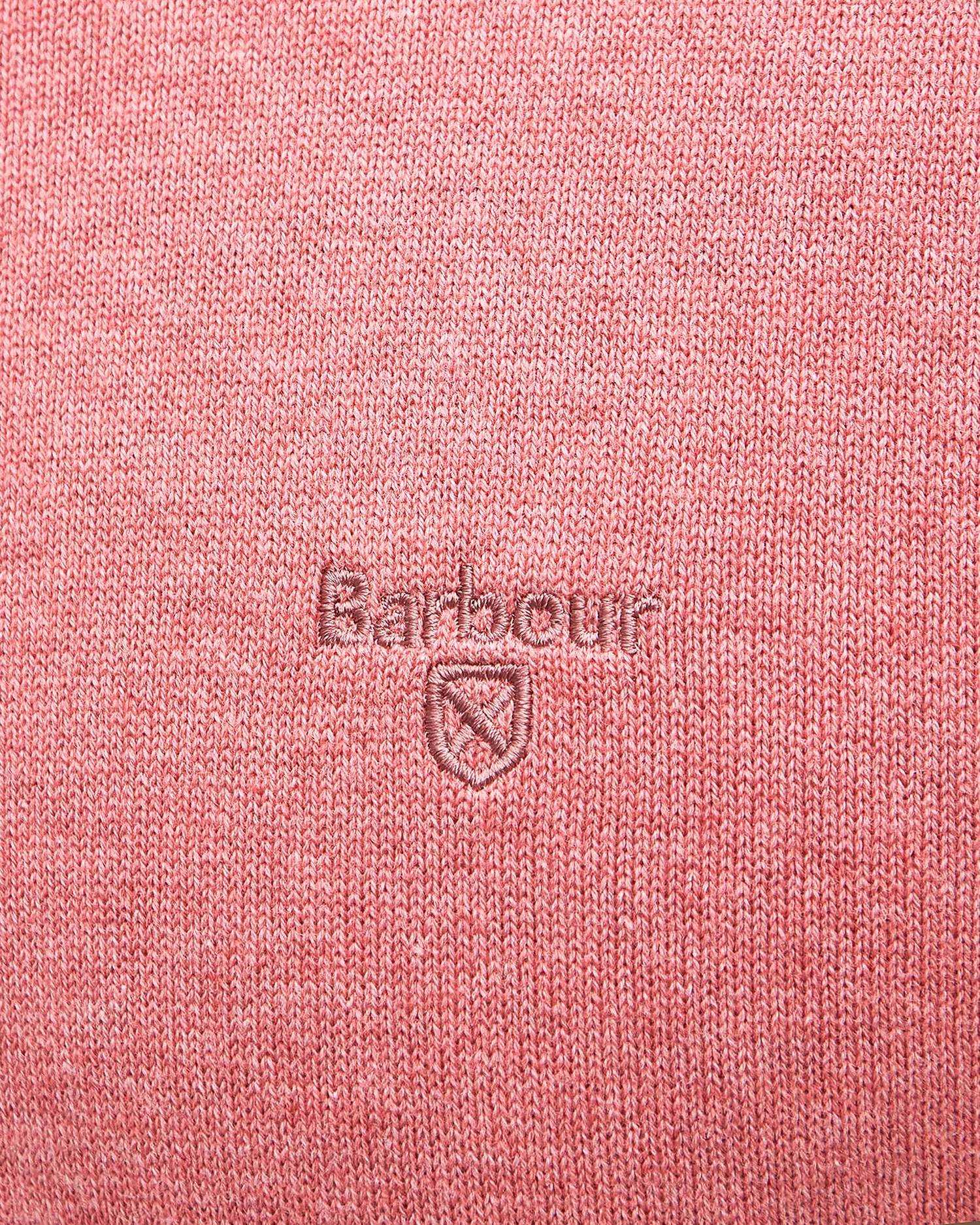 Barbour uomo maglia girocollo in cotone rosa - immagine 3
