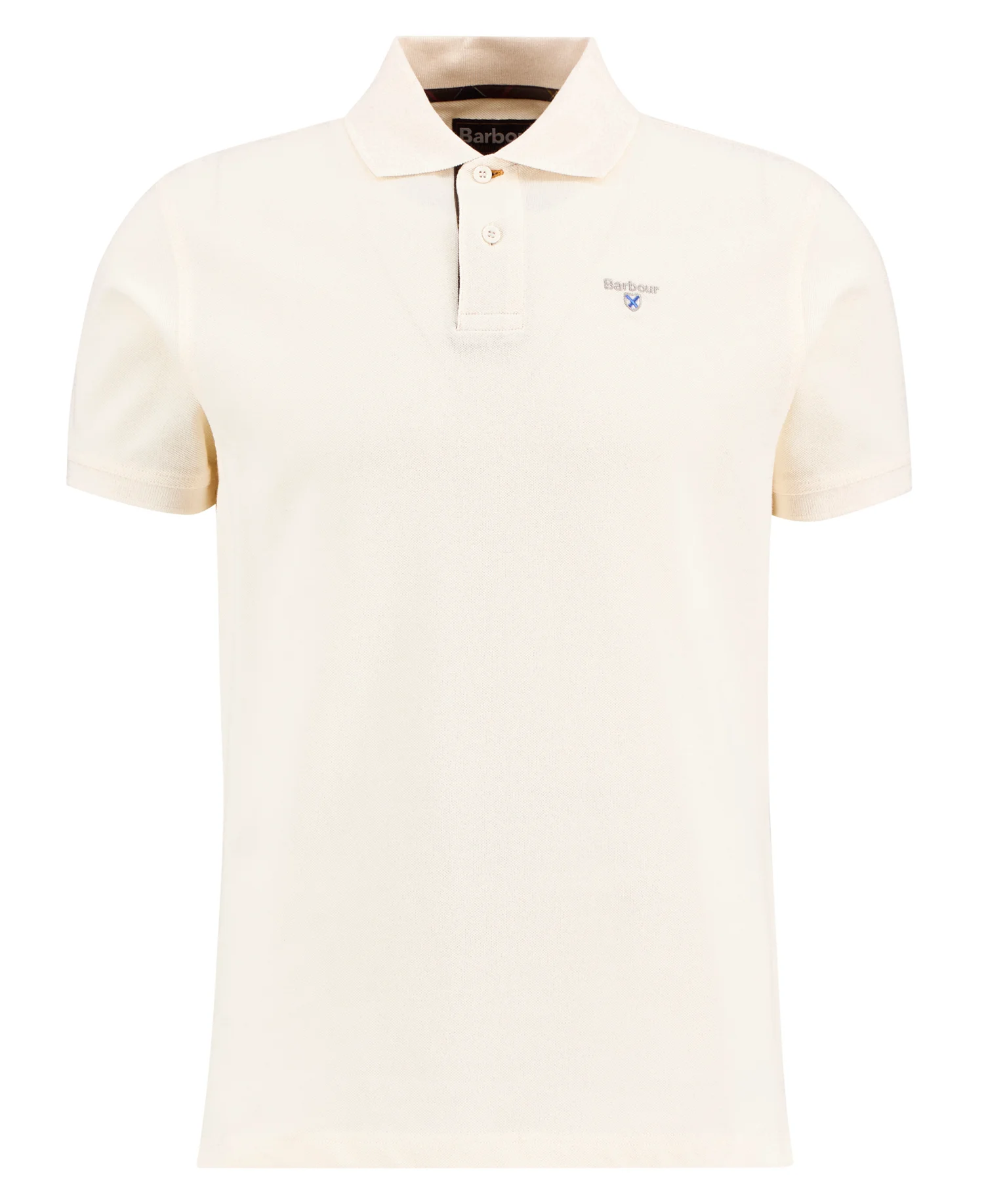 Barbour uomo polo bianco latte TARTAN - immagine 4
