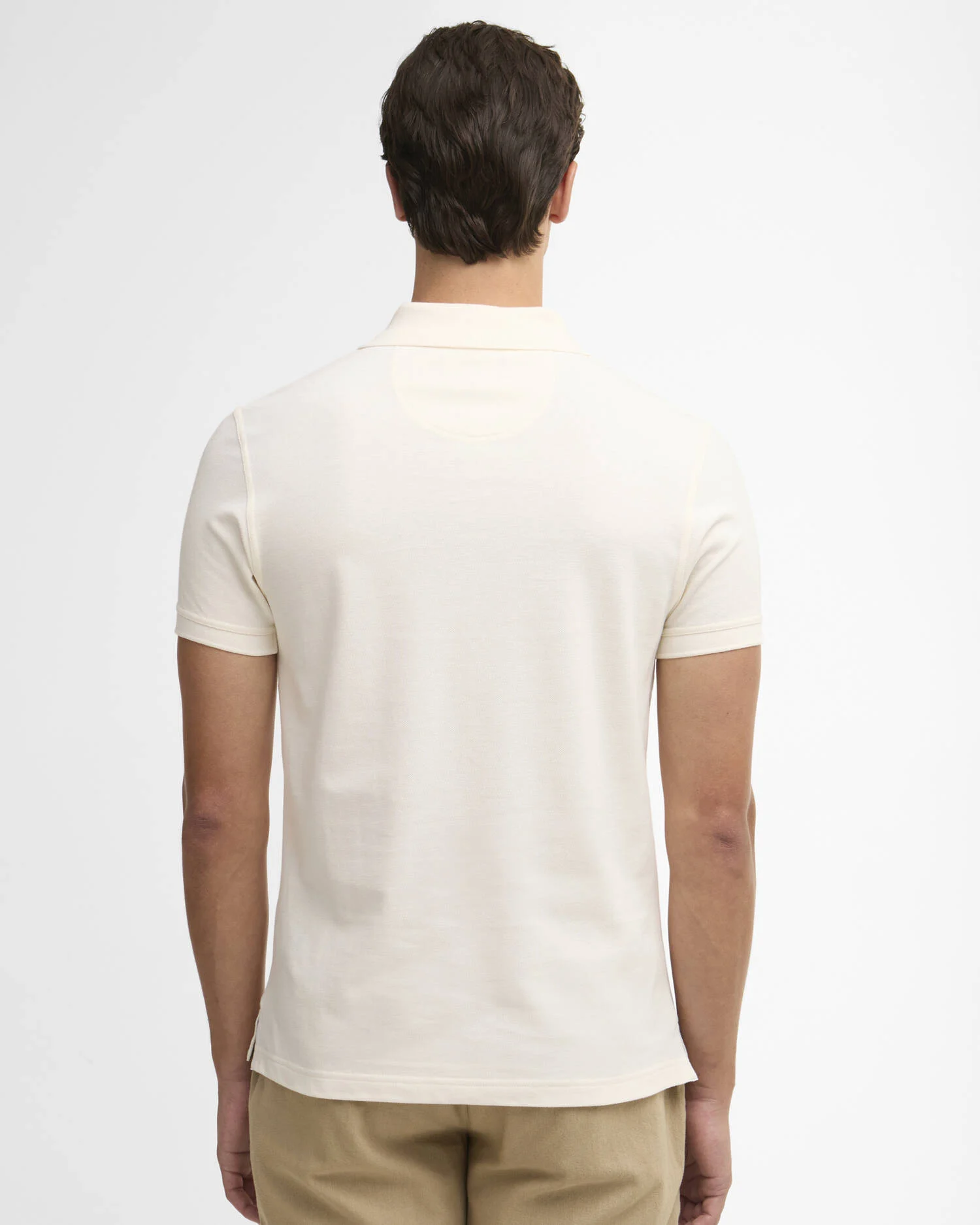 Barbour uomo polo bianco latte TARTAN - immagine 3