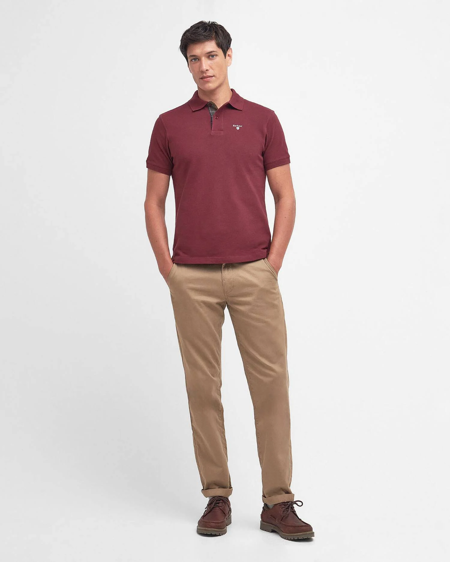 Barbour uomo polo rosso vinaccia TARTAN - immagine 4