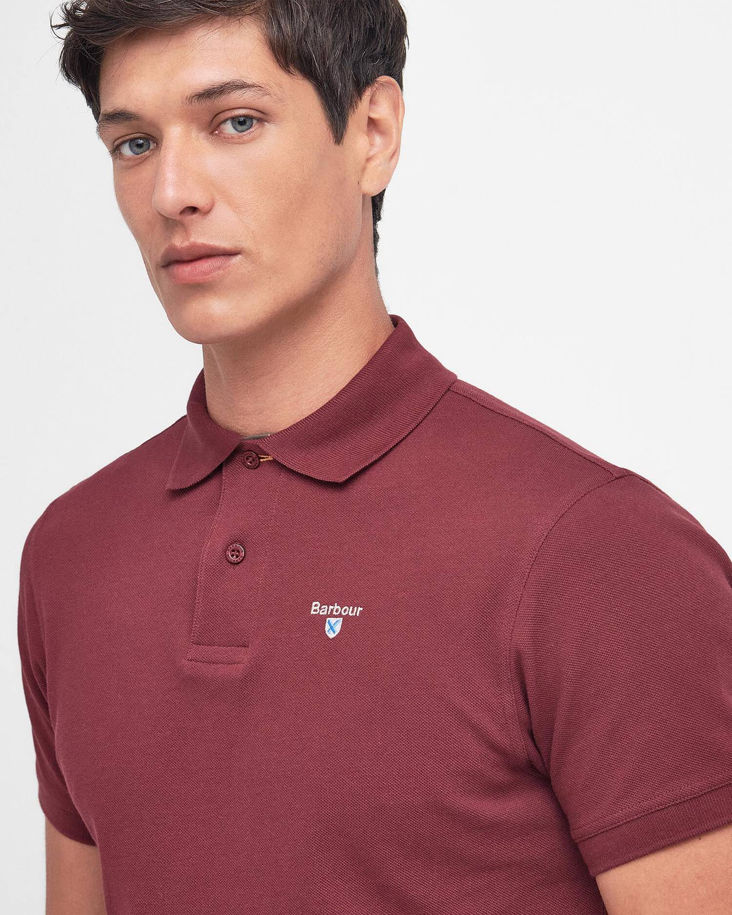 Barbour uomo polo rosso vinaccia TARTAN - immagine 2