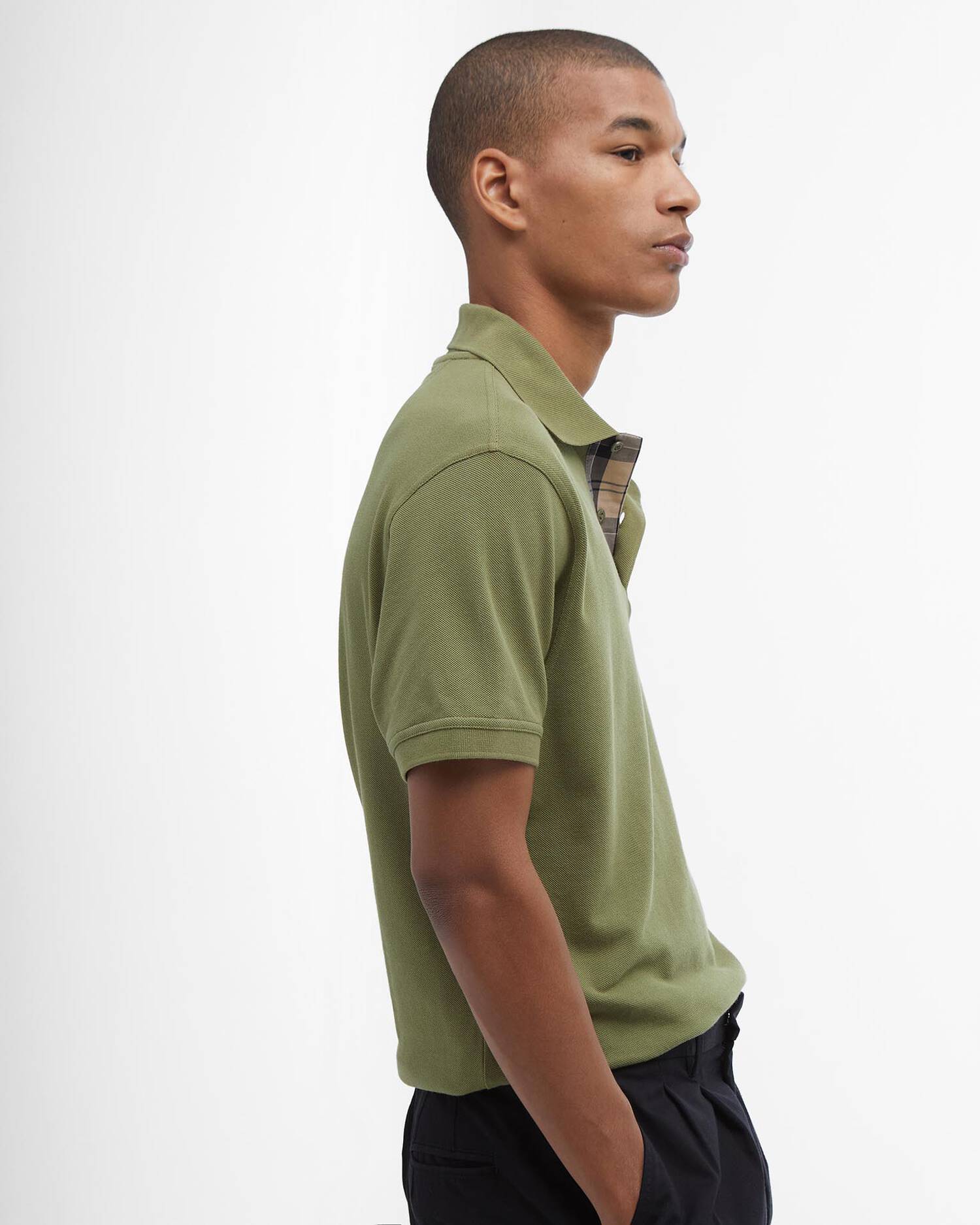 Barbour uomo polo verde TARTAN - immagine 3