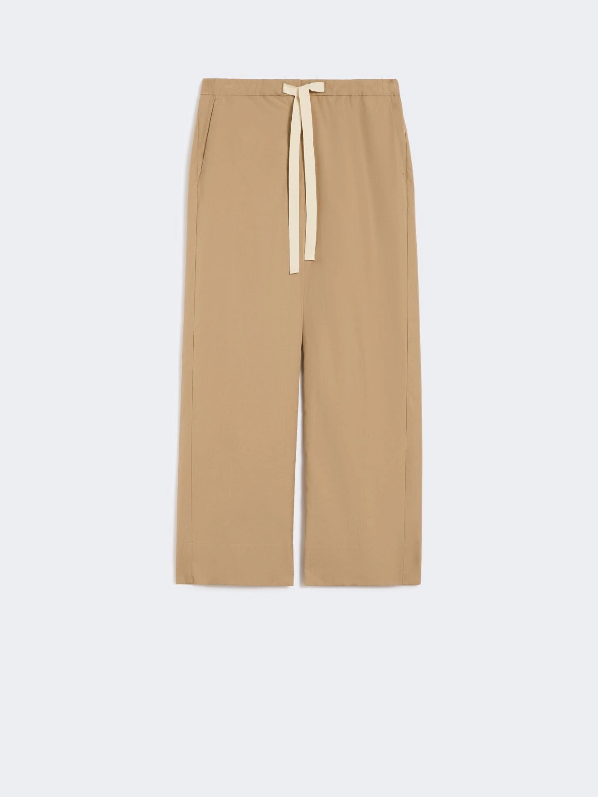 'S Max Mara donna pantalone con coulisse in cotone beige deserto SMMARGENTO - immagine 5