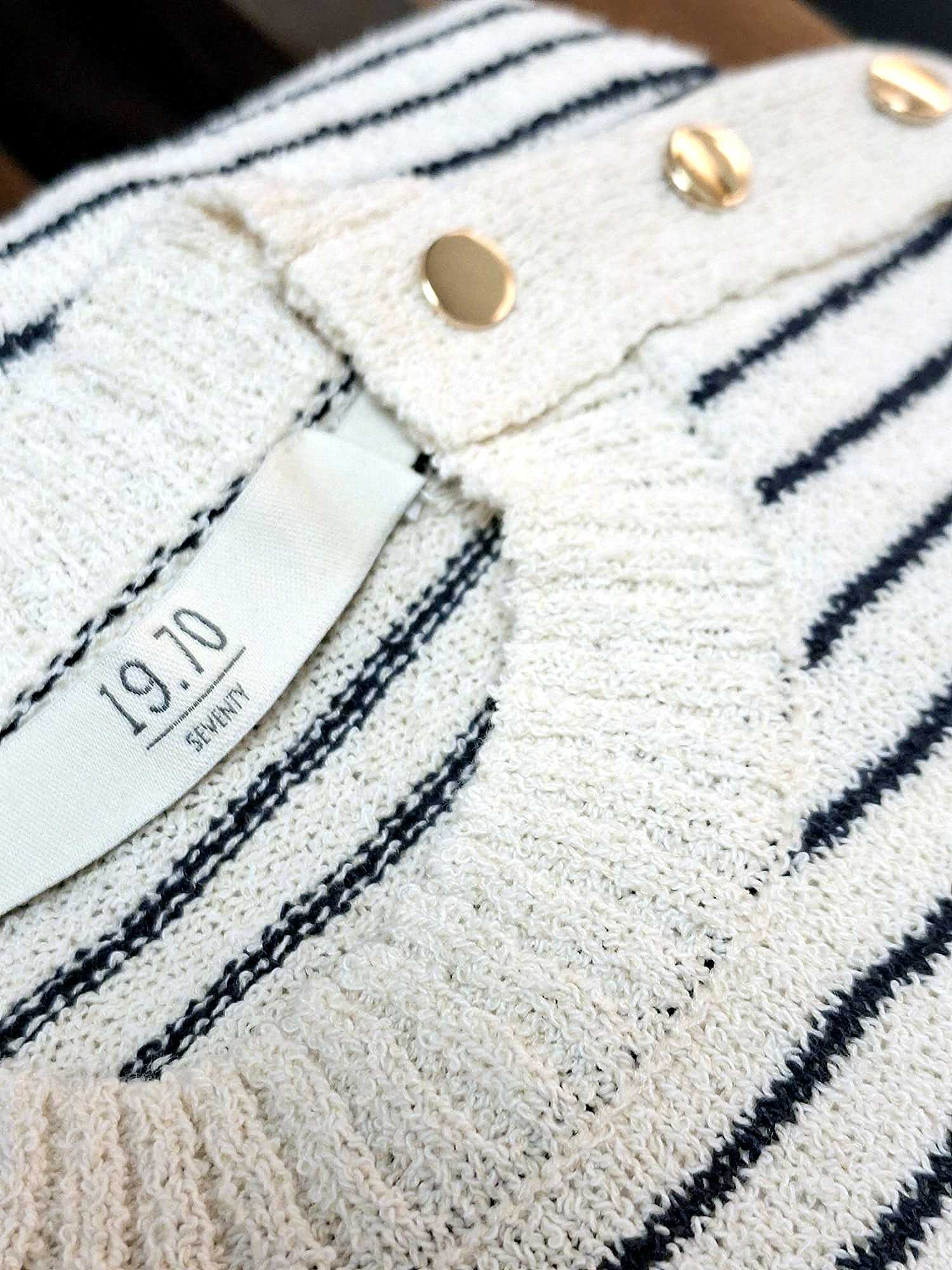 Seventy 19.70 maglia a righe blu con bottoni - immagine 2