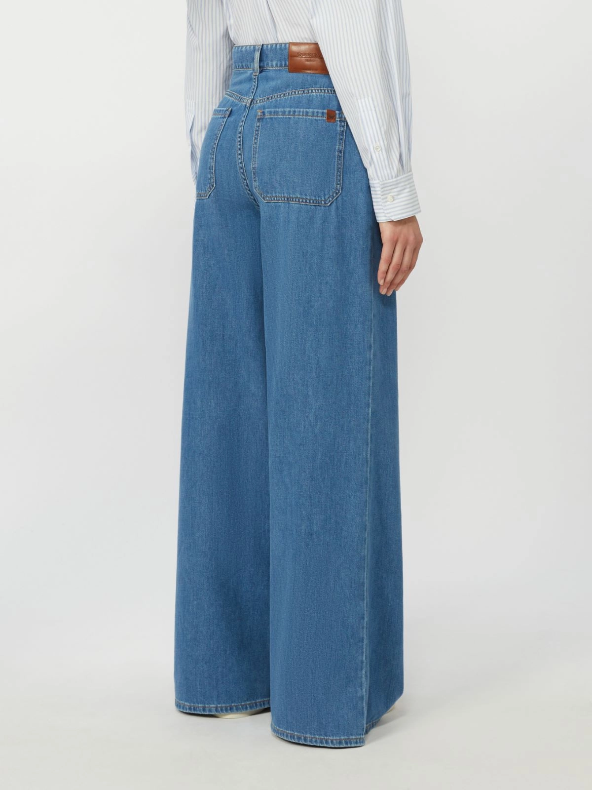 Weekend Max Mara donna jeans gamba larga lavaggio chiaro WKDVEGA - immagine 2