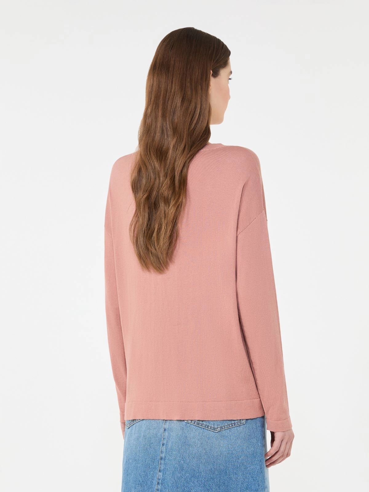 Weekend Max Mara donna maglia in seta e cotone rosa WKDLEPRE - immagine 3