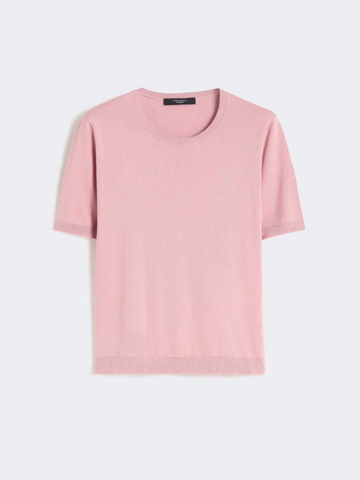 Weekend Max Mara donna maglia mezza manica in seta e cotone rosa WKDGABARRA - immagine 4