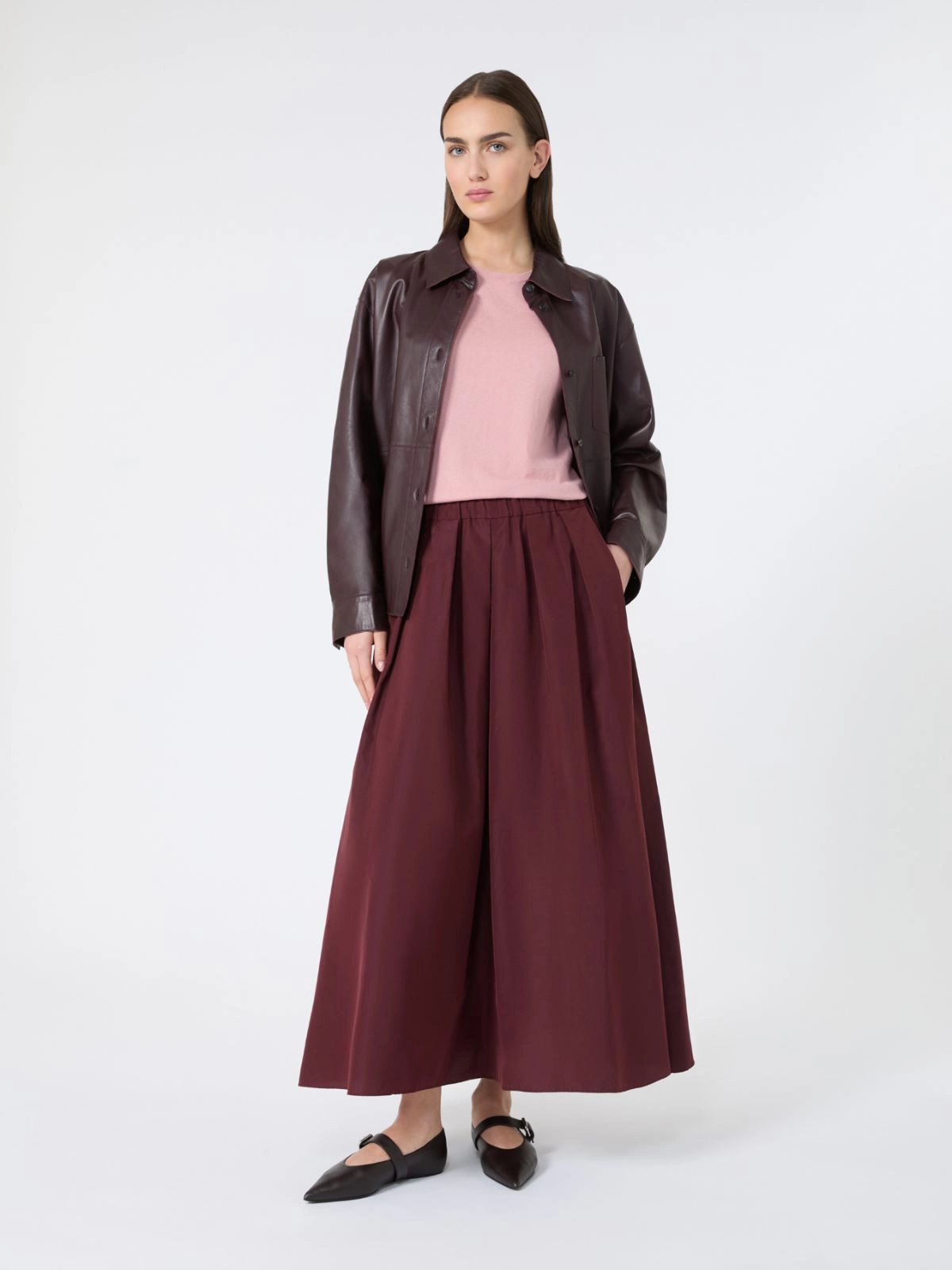 Weekend Max Mara donna maglia mezza manica in seta e cotone rosa WKDGABARRA - immagine 3