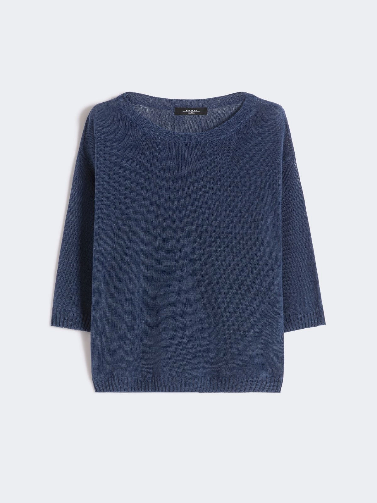 Weekend Max Mara donna maglia over in lino blu WKDCANNONE - immagine 6