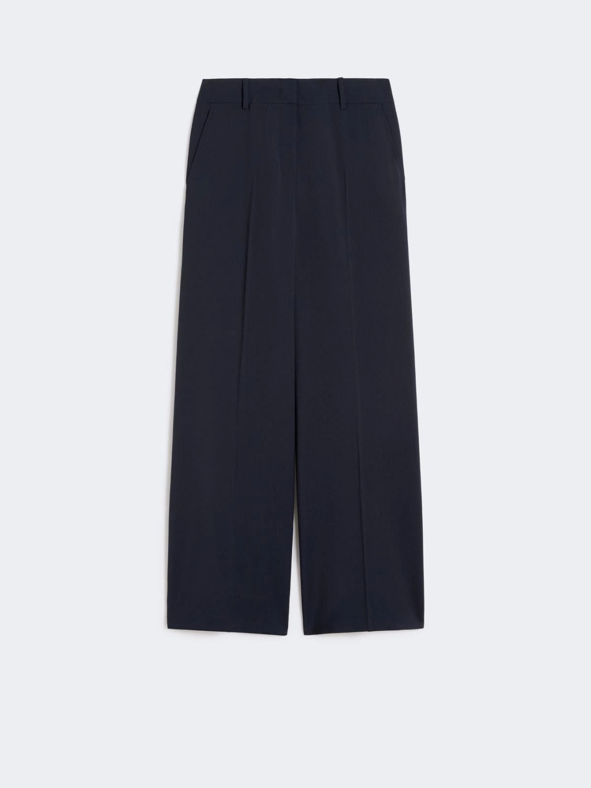 Weekend Max Mara donna pantalone palazzo in tela di lana blu WKDVISIVO - immagine 4