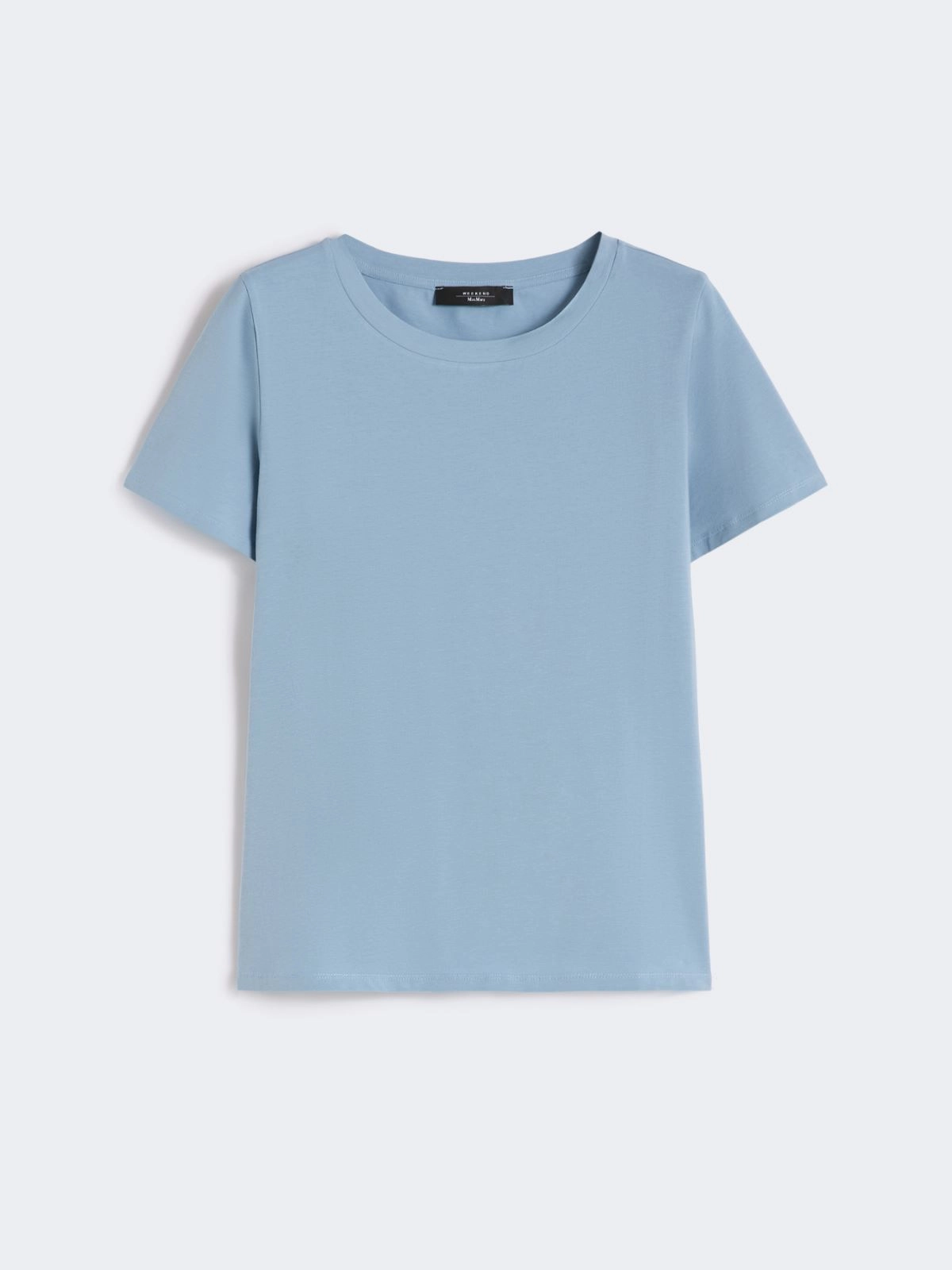 Weekend Max Mara T-shirt in jersey elasticizzato azzurra WKDMULTIF - immagine 4