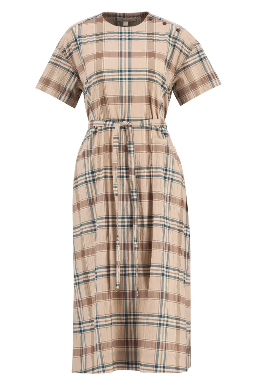 Barbour abito tartan oversize GWEN
