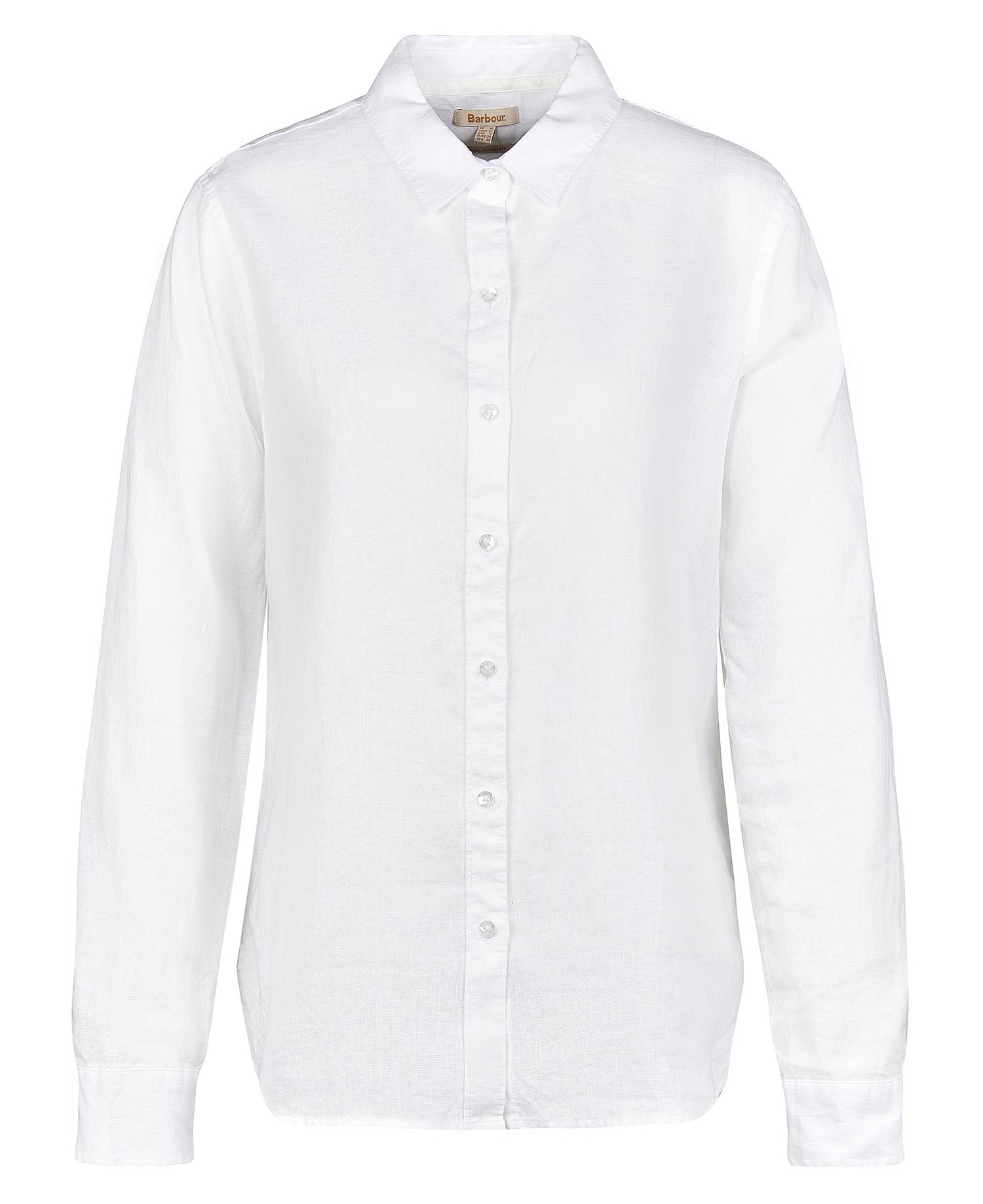 Barbour donna camicia in lino bianca MARINE - immagine 5