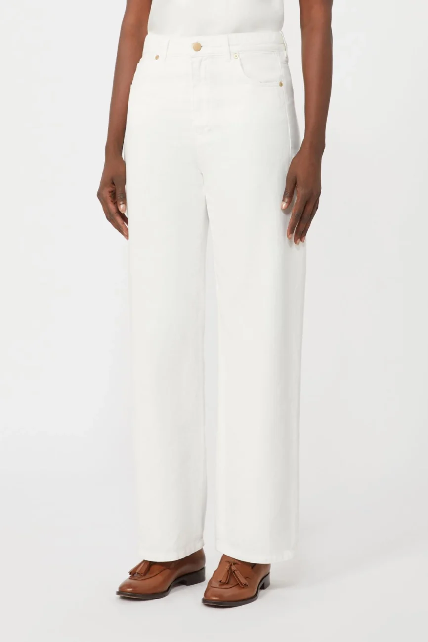 'S Max Mara pantalone cinque tasche bianco SMMONORATA