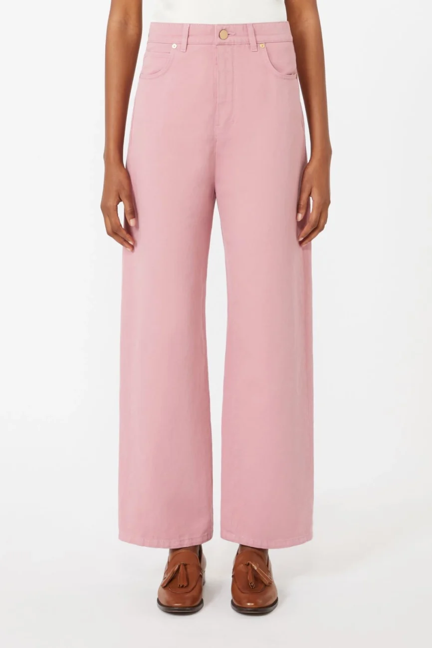 'S Max Mara pantalone cinque tasche rosa peonia SMMONORATA