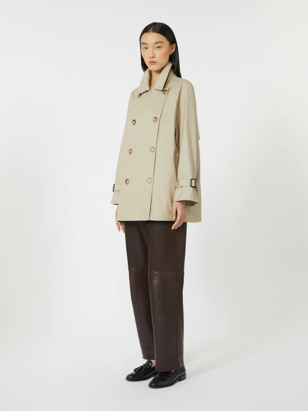 'S Max Mara trench in twill antigoccia beige MTCCALLE - immagine 5