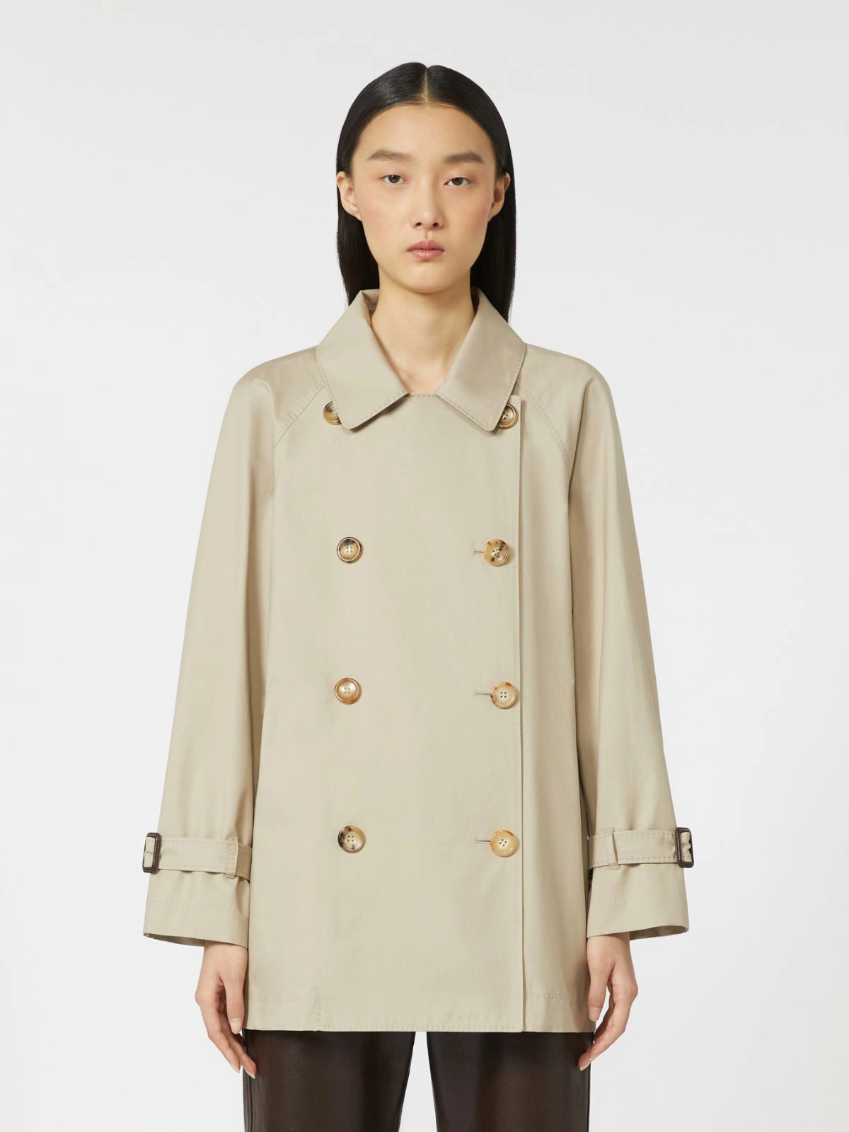 'S Max Mara trench in twill antigoccia beige MTCCALLE - immagine 2